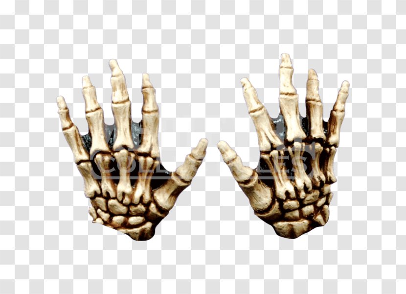 Skeleton Halloween Costume Glove Clothing Accessories - Finger - Hand Skull Transparent PNG