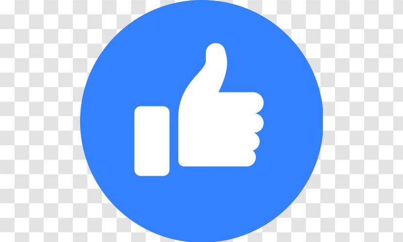 Facebook Like Button Clip Art - Blue Transparent PNG