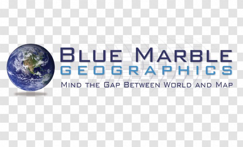 The Blue Marble Logo Geographics Brand - Text Transparent PNG