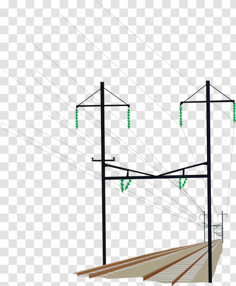 Rail Transport Train Overhead Line Catenary Wire - Electrical Wires Cable Transparent PNG