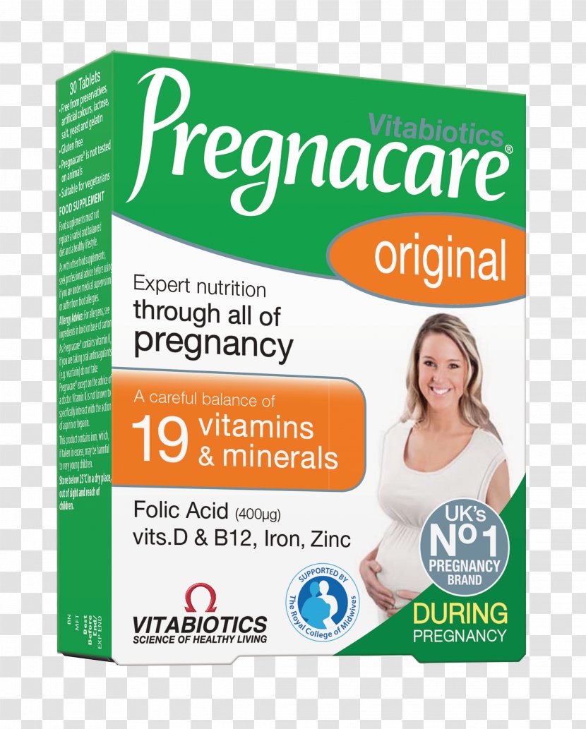 Dietary Supplement Prenatal Vitamins Health Vitabiotics - Breastfeeding Transparent PNG