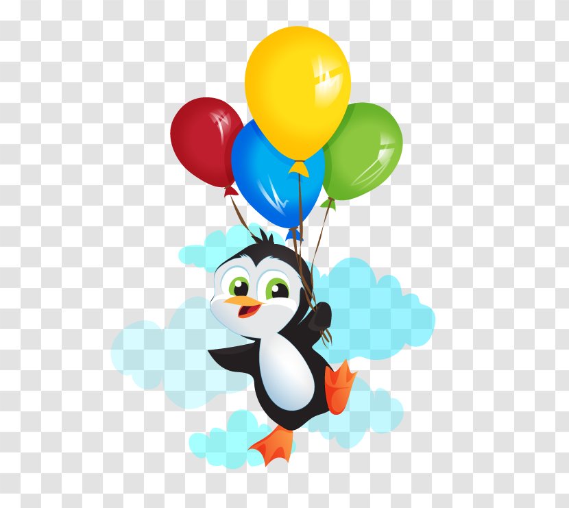 Penguin Balloon Bird Clip Art Transparent PNG