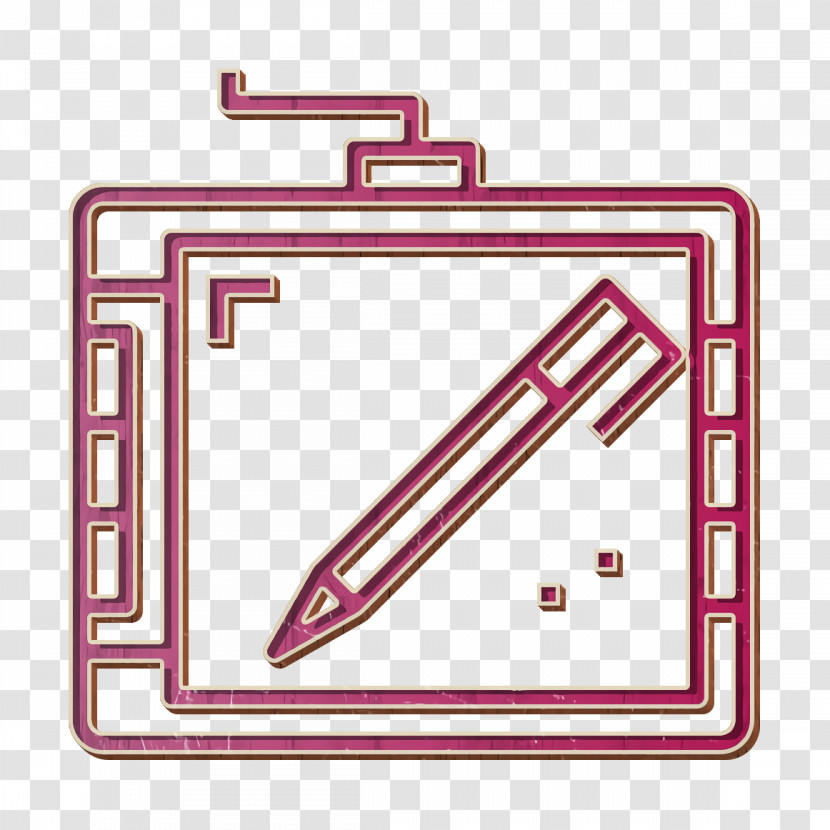 Graphic Tablet Icon Draw Icon Cartoonist Icon Transparent PNG