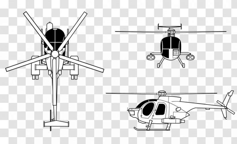 McDonnell Douglas MD 500 Defender Hughes OH-6 Cayuse Helicopters MH-6 Little Bird 520N - Md - Helicopter Transparent PNG