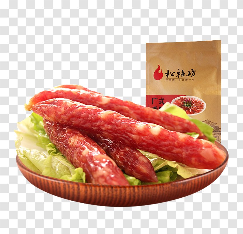 Chinese Sausage Dim Sum Bacon Cantonese Cuisine - Loukaniko - Songgui Square Transparent PNG