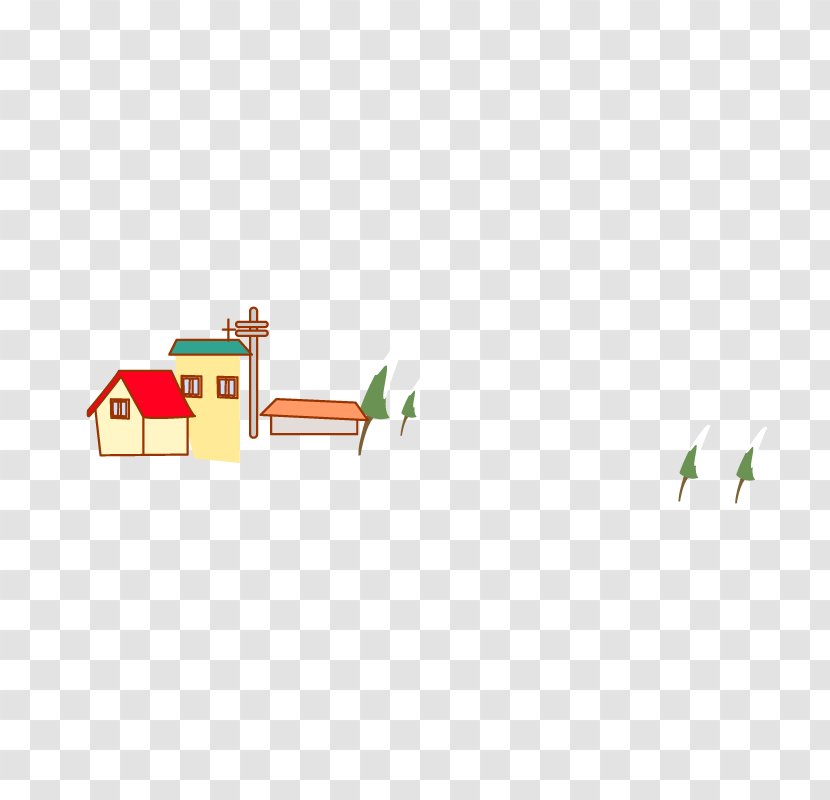 House Tree Illustration - Text - House,Trees Transparent PNG
