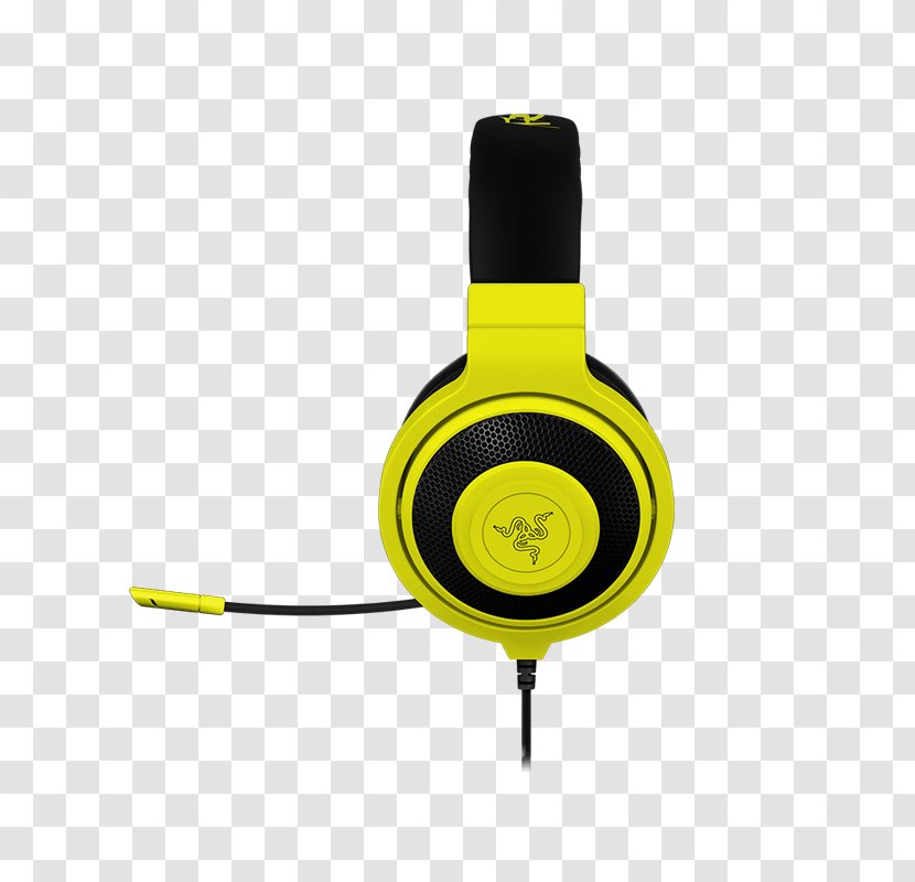 Razer Kraken Pro V2 Microphone Headphones Headset - Yellow - Headsets Timet Transparent PNG