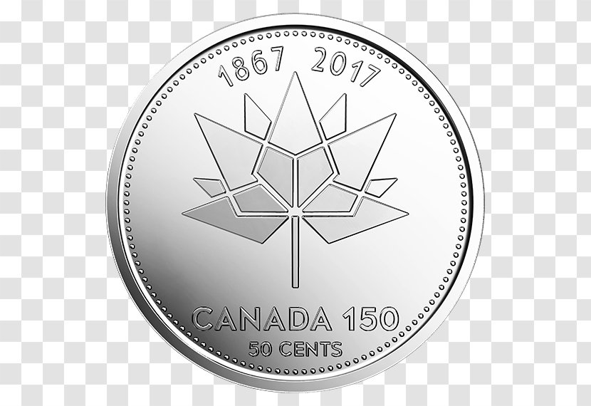150th Anniversary Of Canada Canadian Centennial Coin 50-cent Piece - Uncirculated Transparent PNG