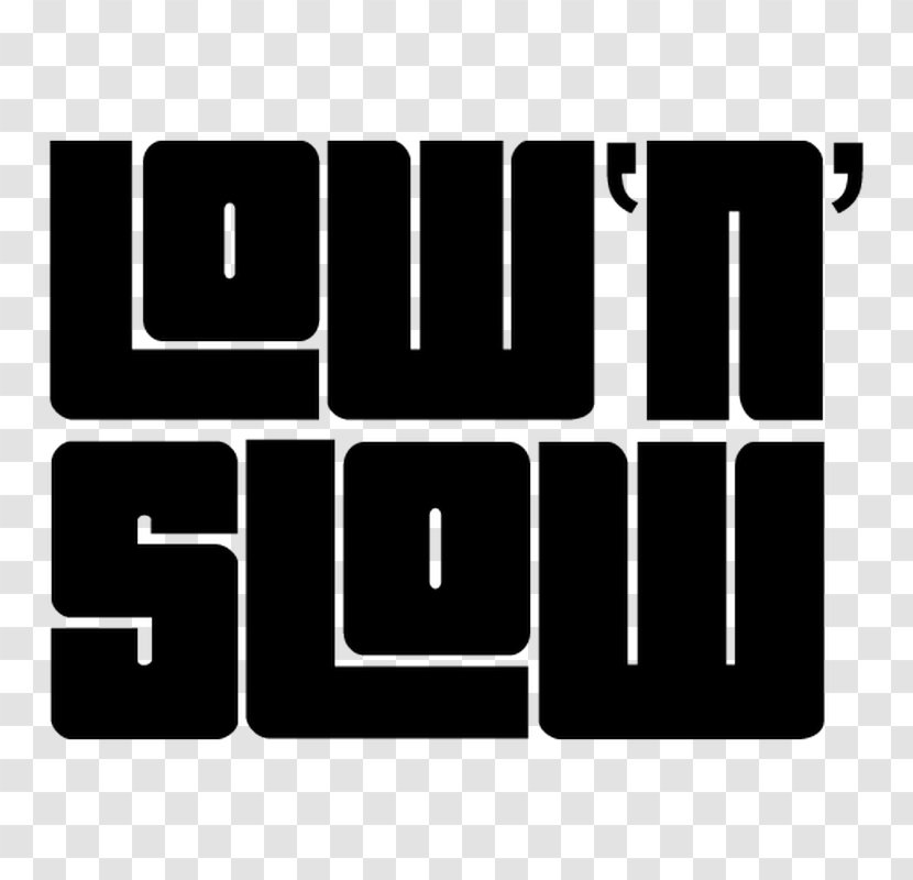 Car Decal Logo Text Low & Slow Smokehouse Transparent PNG