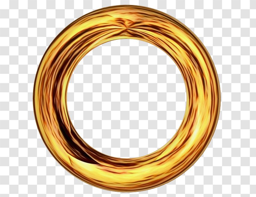 Gold Circle - Wedding Ring - Brass Copper Transparent PNG