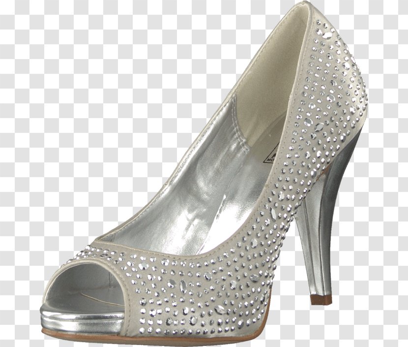 Heel Silver Shoe - Bridal - Grey CHEVRON Transparent PNG