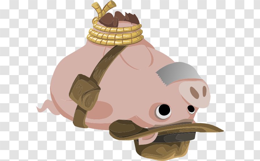 Domestic Pig Clip Art - Fictional Character Transparent PNG