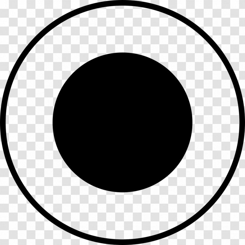 Circle Point White Black M Clip Art - Monochrome - Exquisite Icon Transparent PNG