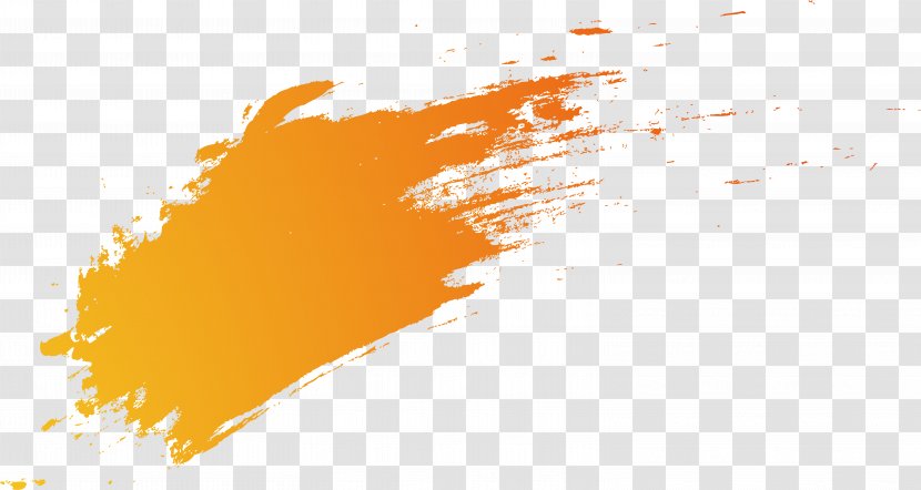 Orange Gradient Brush - Ping - Text Transparent PNG