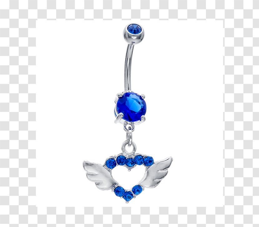 Sapphire Earring Body Jewellery - Blue Transparent PNG