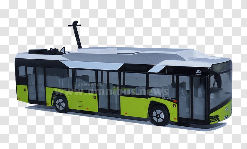 Compact Car Tour Bus Service Model - Scale Transparent PNG