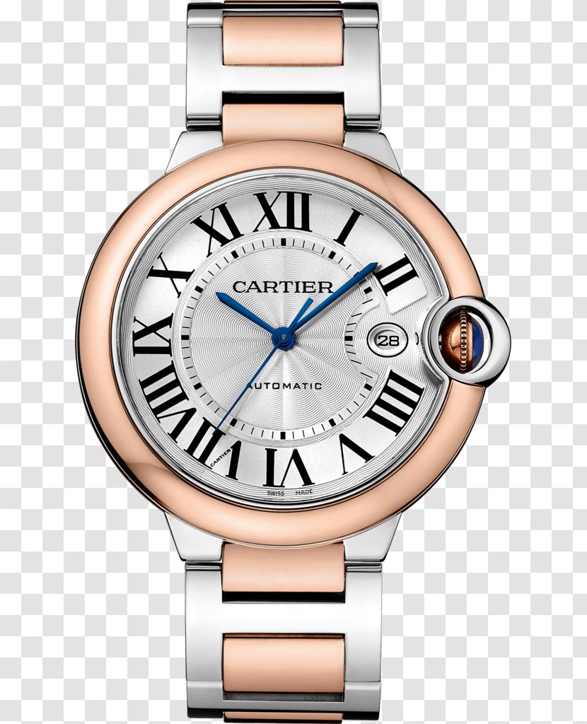 Cartier Ballon Bleu Colored Gold Watch Diamond - Jewellery Transparent PNG