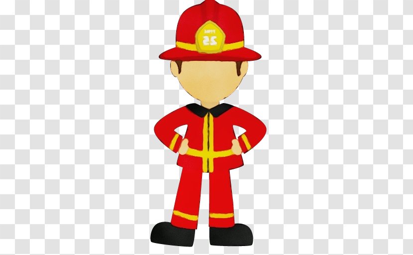 Firefighter Cartoon - Firefighting - Figurine Hat Transparent PNG