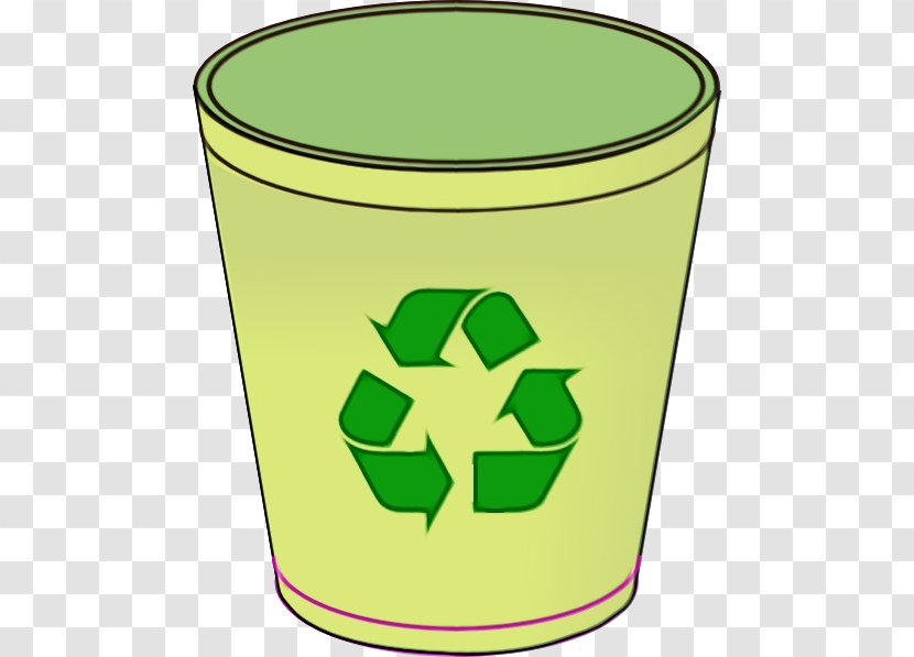 Green Clip Art Pint Glass Drinkware Symbol - Wet Ink - Recycling Bin Transparent PNG