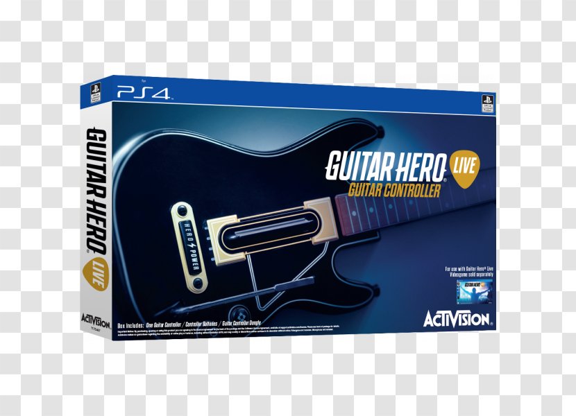 Guitar Hero Live 5 Controller Power Gig: Rise Of The SixString World Tour - String Instrument Transparent PNG