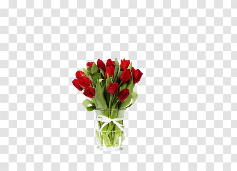 Tulips In A Vase Flower Clip Art - Plant - Tulip Transparent PNG