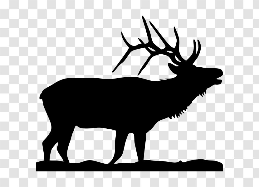 Elk Moose Silhouette Clip Art - Reindeer Transparent PNG