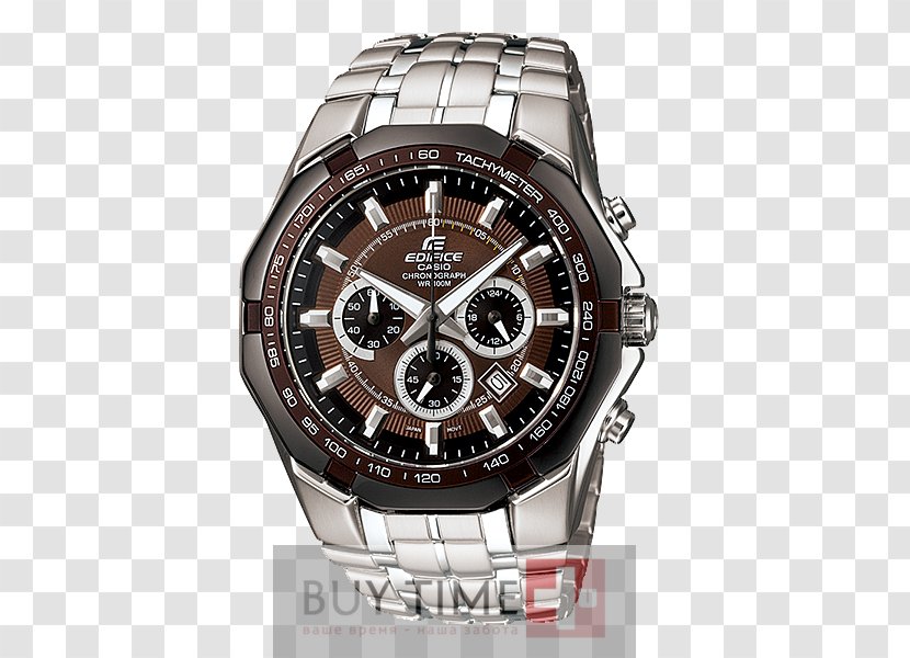 Casio Edifice Watch Chronograph Tachymeter Transparent PNG