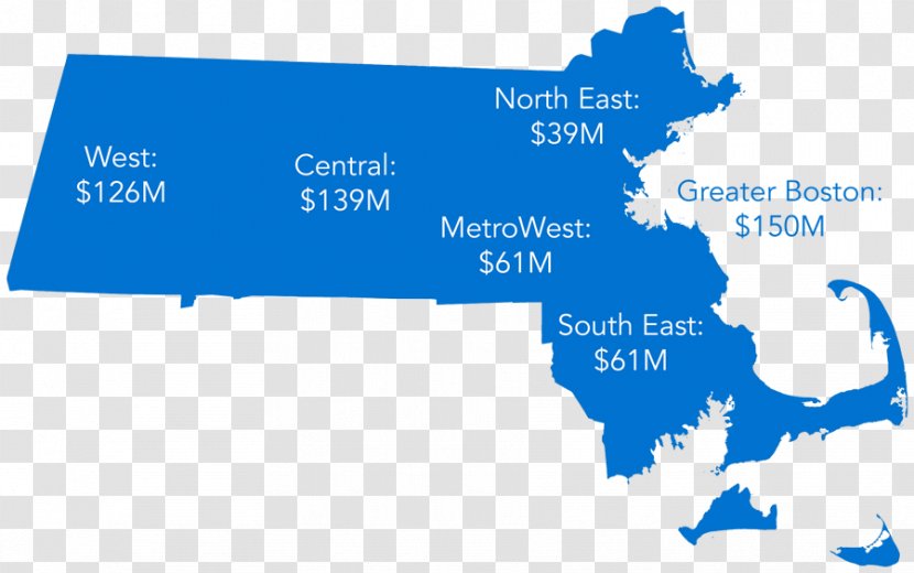 Boston Map United States Presidential Election In Massachusetts, 2016 - Online Advertising Transparent PNG