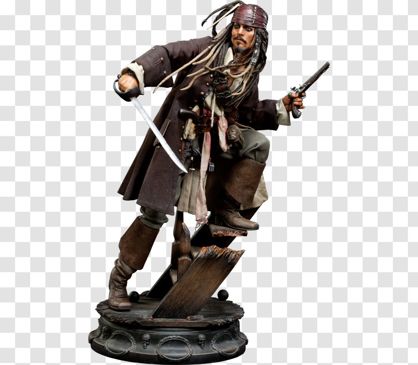 Jack Sparrow Sideshow Collectibles Pirates Of The Caribbean Figurine - Dead Men Tell No Tales Transparent PNG