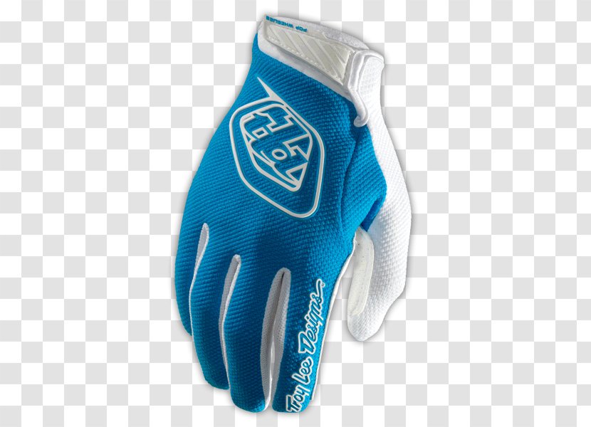 Troy Lee Designs Glove Cycling Jersey Bicycle BMX - Electric Blue - Water Lifesaving Handle Transparent PNG