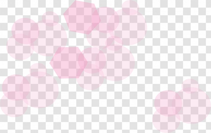 Petal Beauty Wallpaper - Heart - Hand Painted Pink Circle Hexagon Transparent PNG