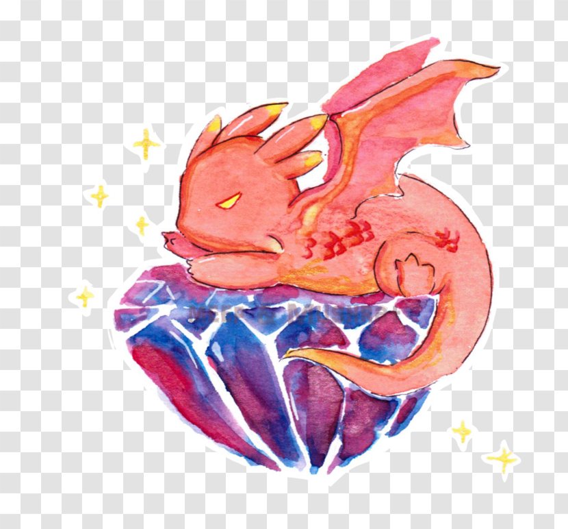Smaug Fan Art Watercolor Painting - Frame Transparent PNG