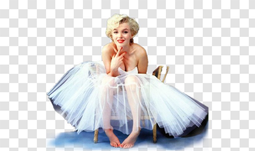 White Dress Of Marilyn Monroe Ballet Dancer Canvas Wallpaper - Gown Transparent PNG