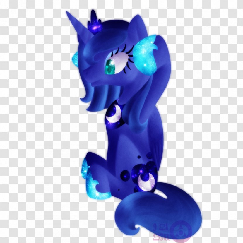 Seahorse Animal Figurine Cobalt Blue Transparent PNG