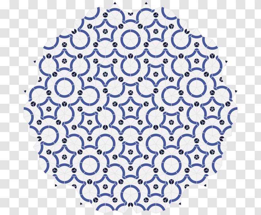Penrose Triangle Tiling Aperiodic Tessellation Mathematician - Blue - Mathematics Transparent PNG