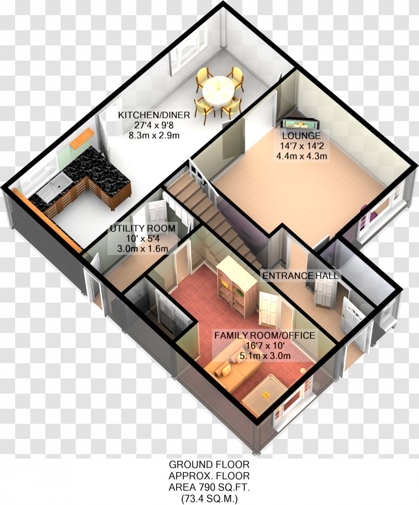 Floor Plan Angle - Design Transparent PNG