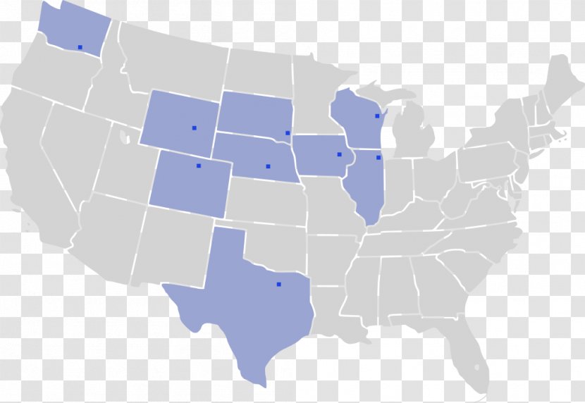 Wyoming North Dakota Missouri Map U.S. State - City Transparent PNG