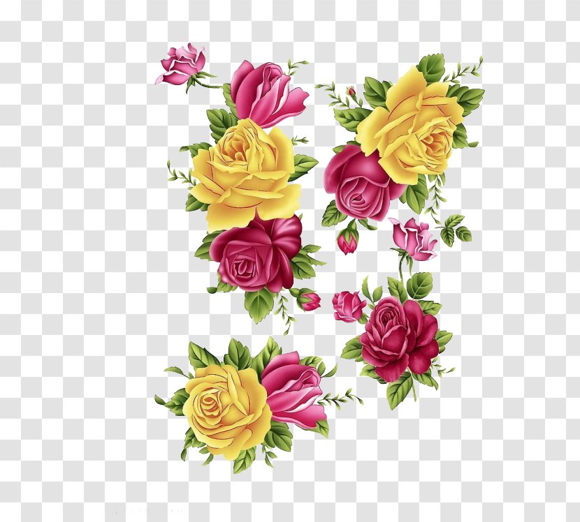 Flower Bouquet Rose Floral Design - Rosa Centifolia Transparent PNG