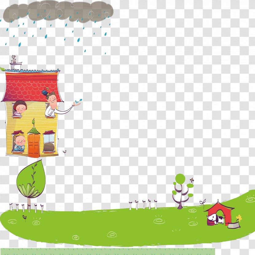 Cartoon Illustration Drawing Vector Graphics Rain - Organism - May Holiday Transparent PNG