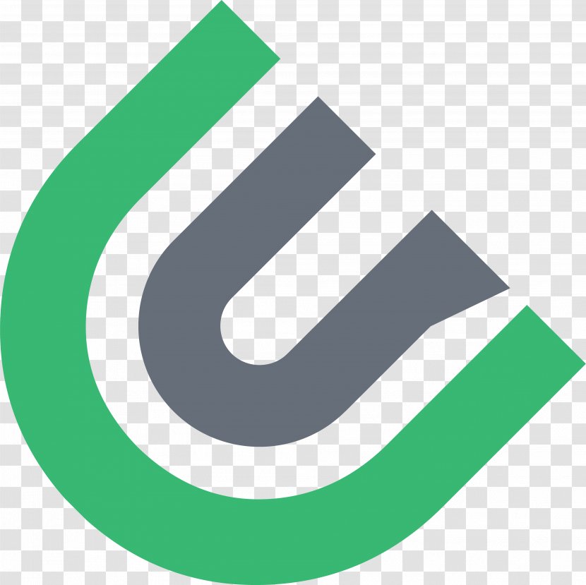 Logo Brand Green - Text - Line Transparent PNG