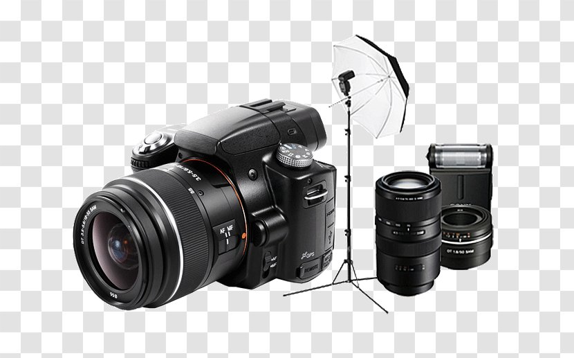 Digital SLR Camera Lens Sony Alpha 55 Mirrorless Interchangeable-lens Single-lens Reflex - Photographe Transparent PNG