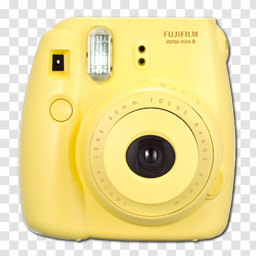 Photographic Film Fujifilm Instax Mini 8 Instant Camera - Yellow Transparent PNG