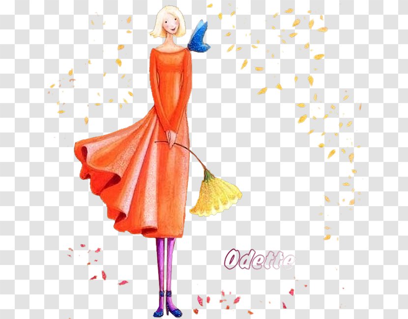 Fashion Illustration Figurine - Doll - Design Transparent PNG