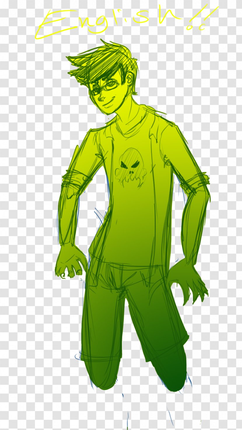 Human Illustration Green Boy Font Transparent PNG