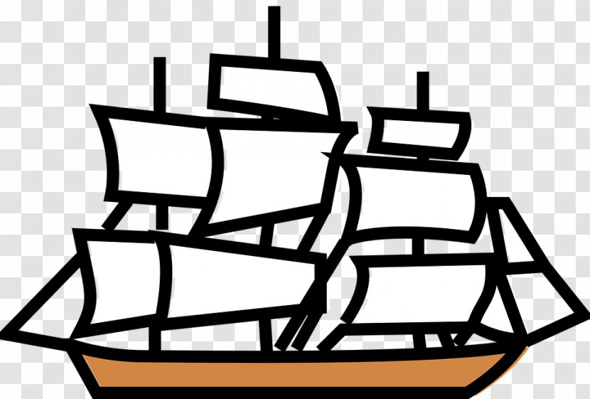 Sailing Ship Clip Art - Caravel - Sail Transparent PNG