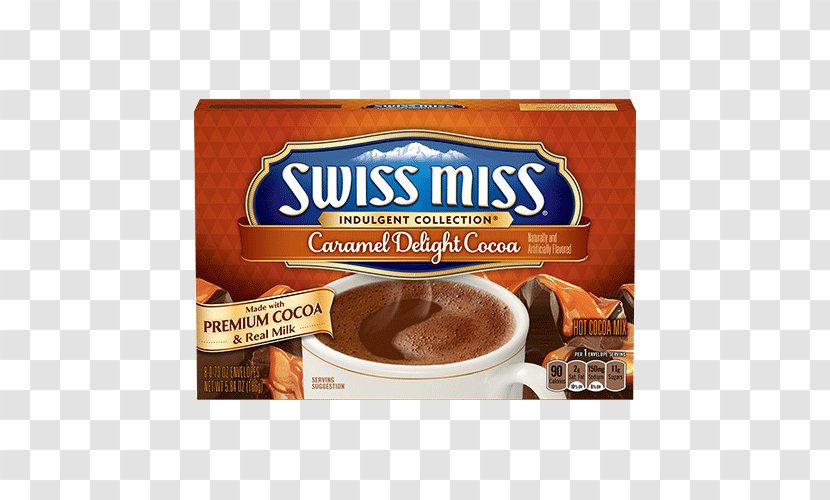 Hot Chocolate Milk Swiss Miss Cocoa Solids Caramel - Food Transparent PNG