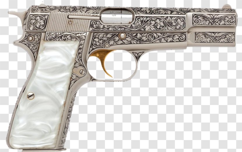 Revolver Browning Hi-Power Firearm Trigger Arms Company - Hipower - Handgun Transparent PNG