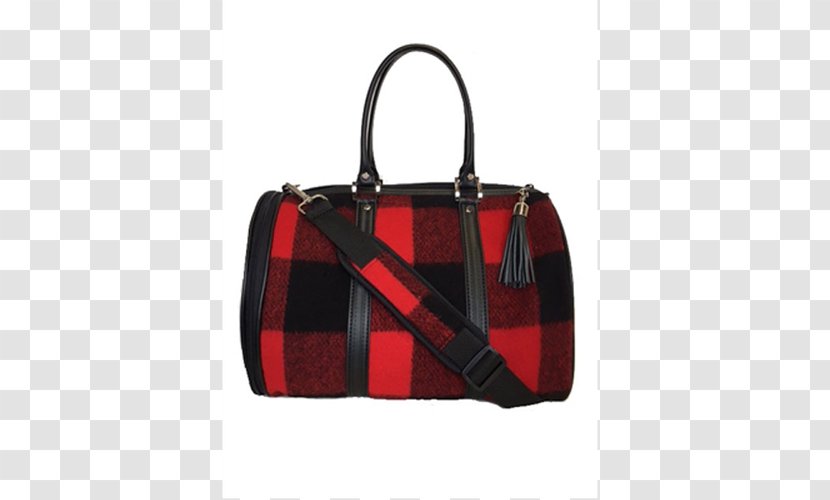 Tote Bag Dog Tartan Duffel Coat Pet Carrier - Hand Luggage - Red Plaid Transparent PNG