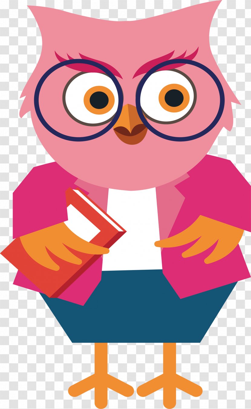 Owl Cartoon Teacher Clip Art - As A Transparent PNG