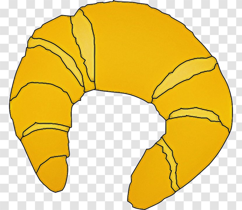 Croissant Yellow - Bread - Small Transparent PNG